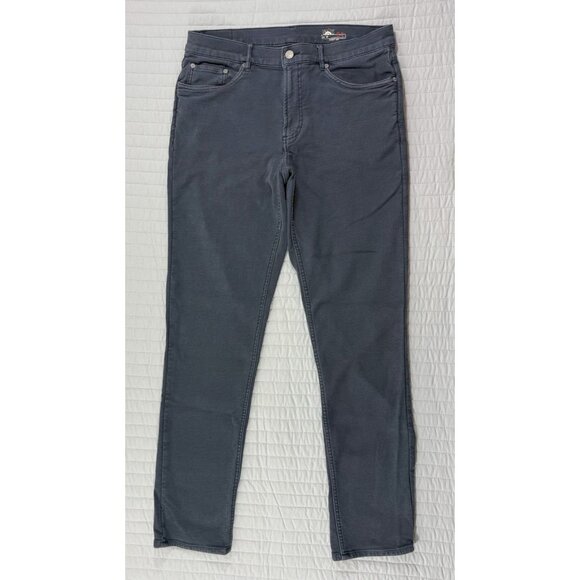 Faherty Dark Gray Men's Pants - Picture 1 of 10